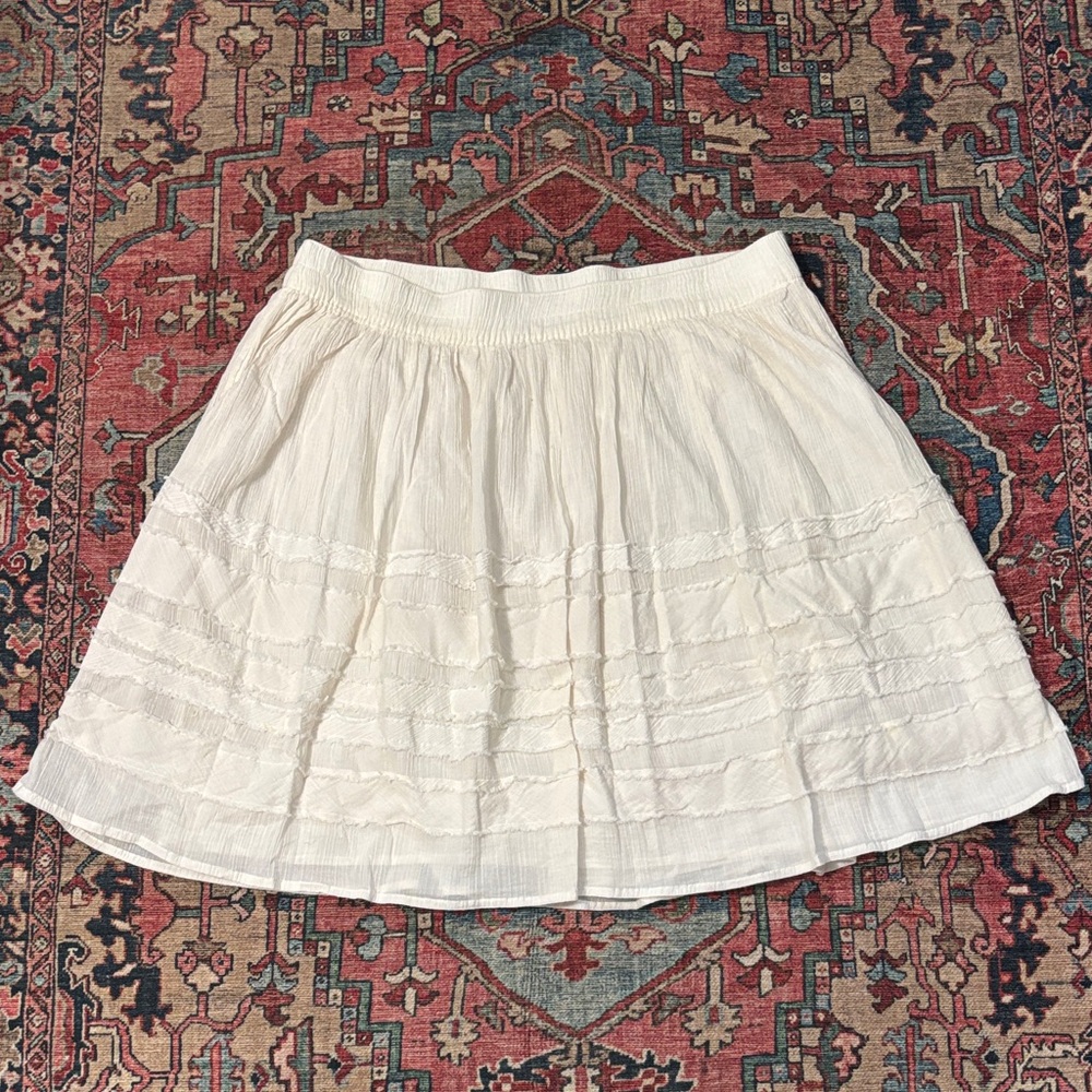 Old Navy Cream A-Line Skirt